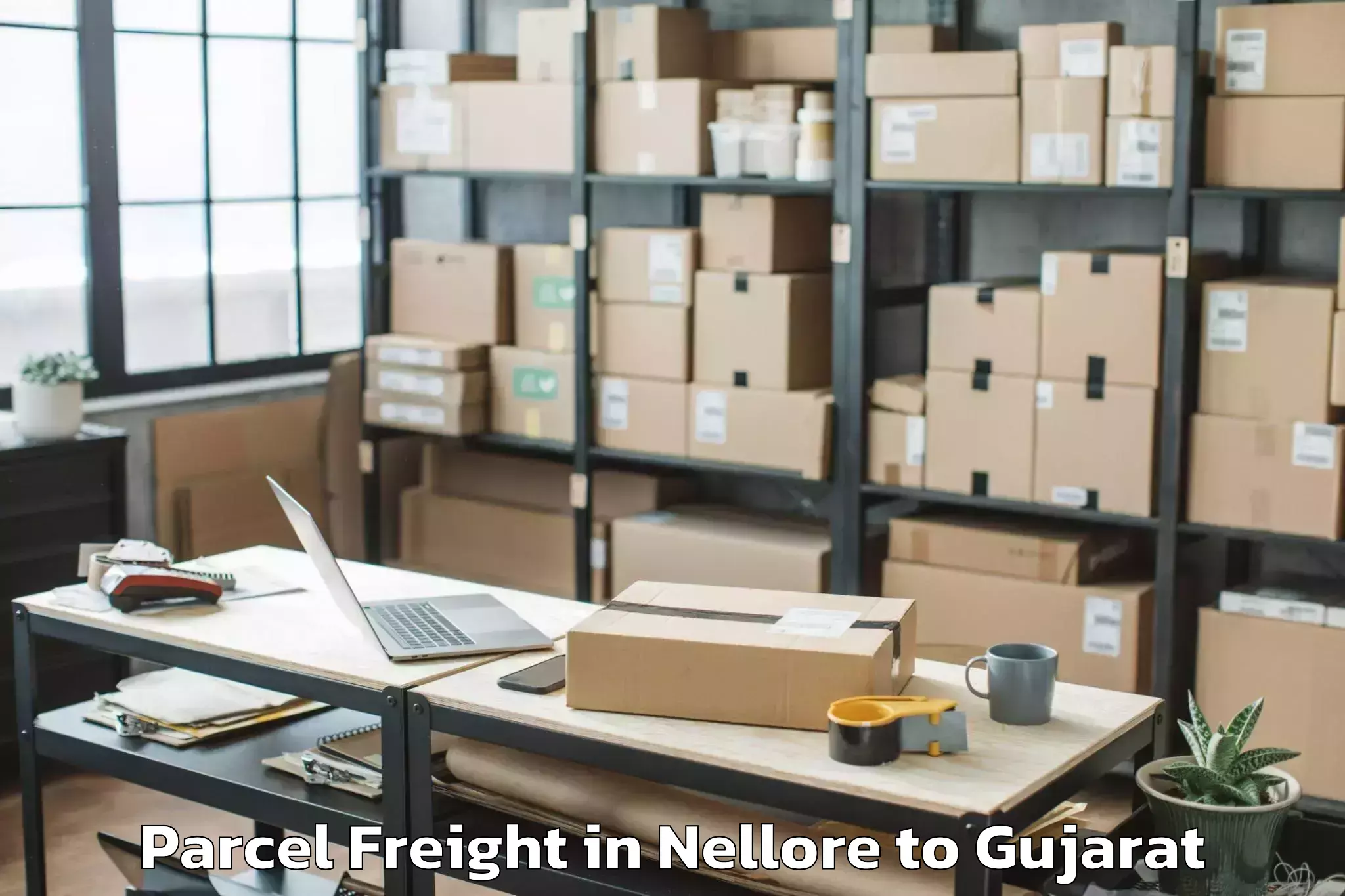 Book Nellore to Sabarmati University Ahmedabad Parcel Freight Online